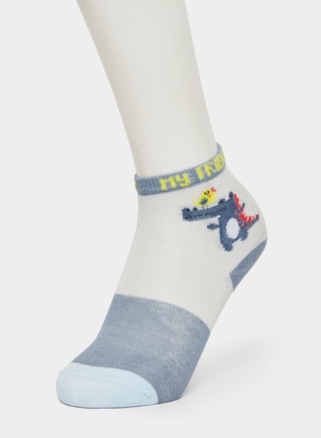 ستايلي طقم 5 جوارب كاحل مطبوعة - Image 2